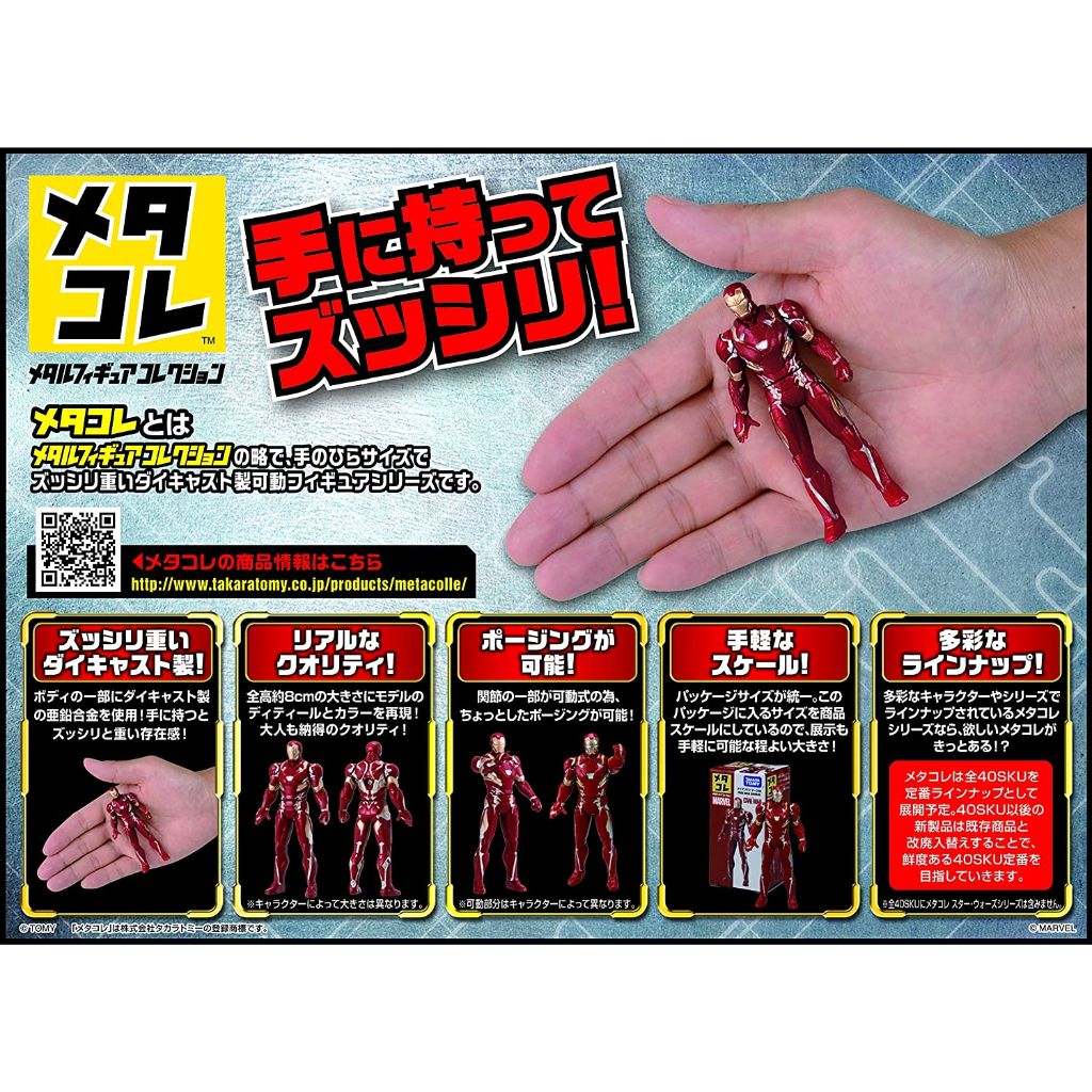 Takara Tomy Metacolle Iron Man Mark 43