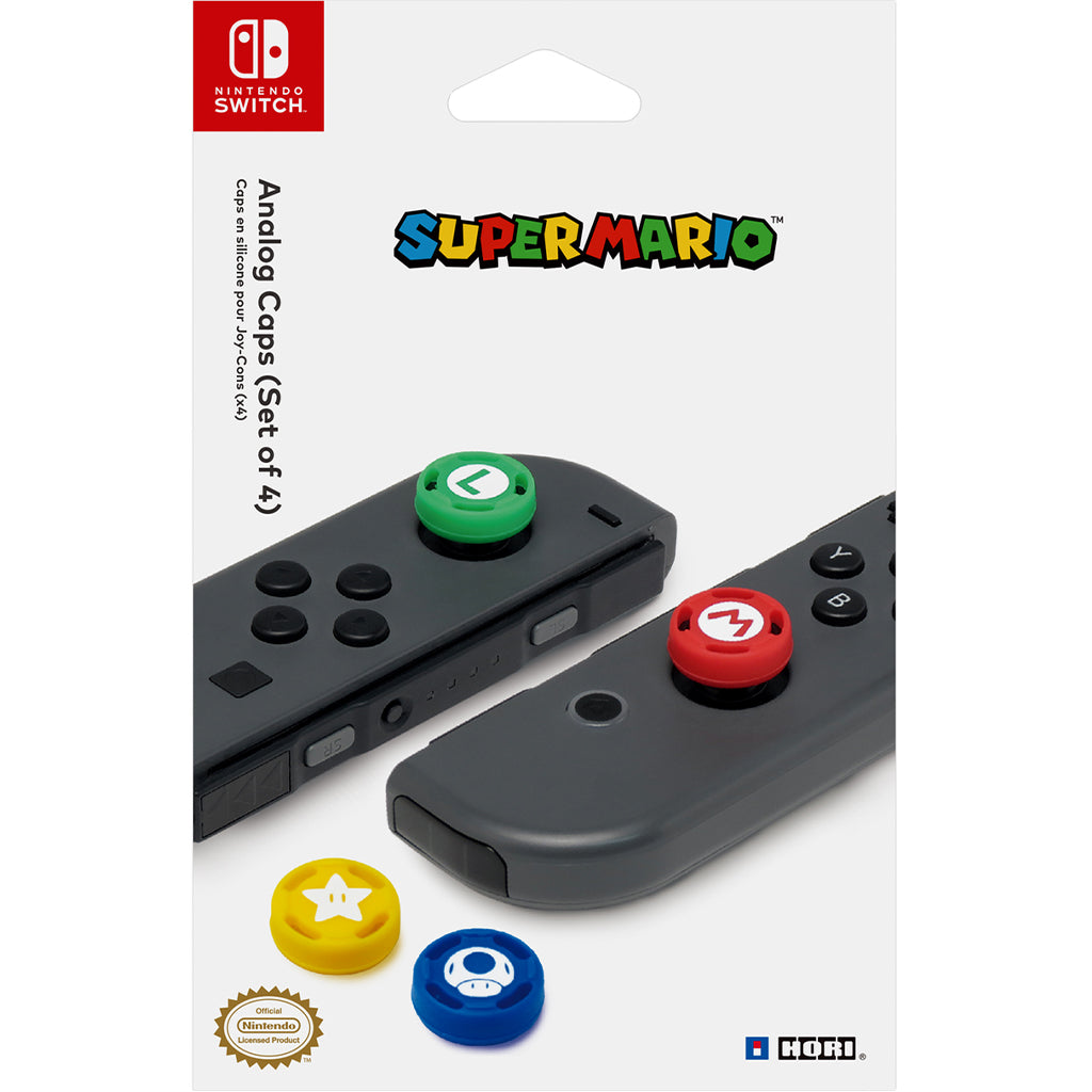 HORI NSW Super Mario Analog Caps Set of 4pcs (NSW-036U)