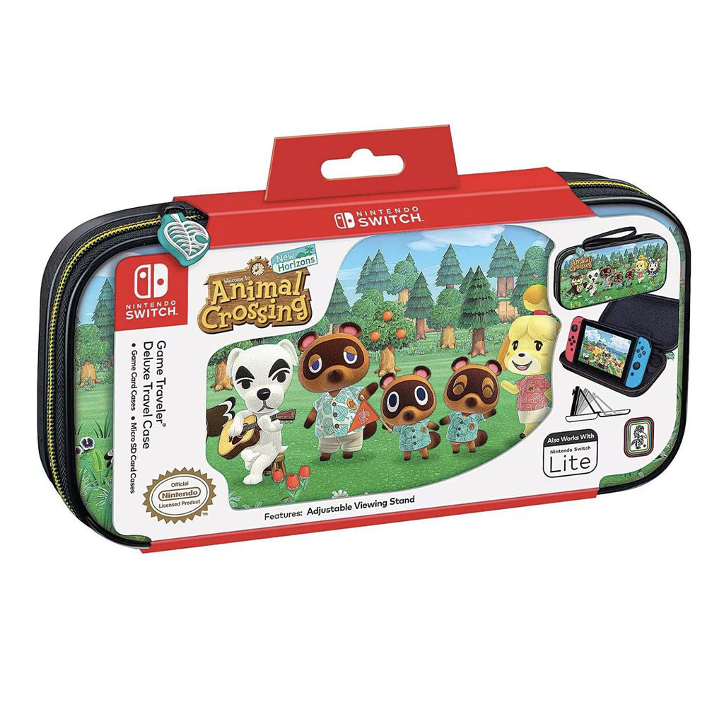 BigBen NSW Game Traveler Deluxe Travel Case Animal Crossing (NNS39AC)