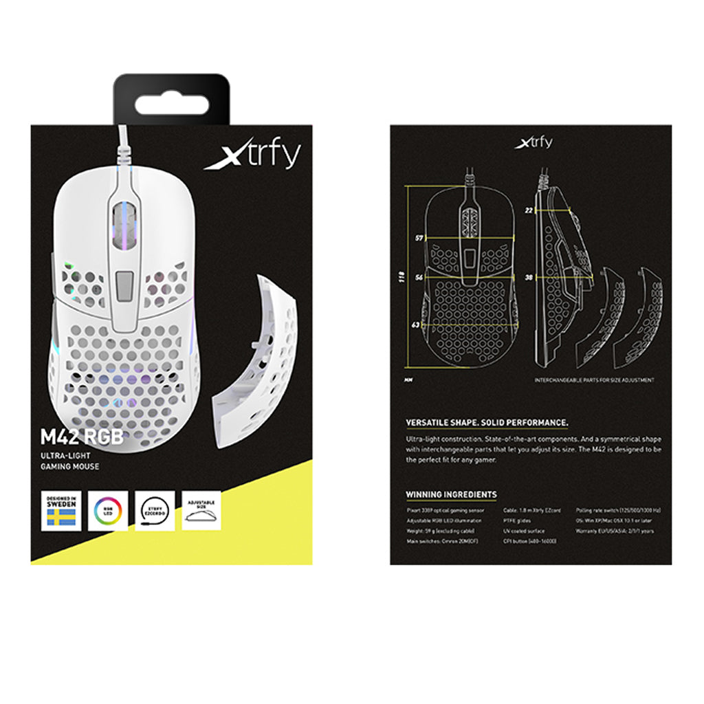 Xtrfy M42 RGB Ultra-Light Gaming Mouse