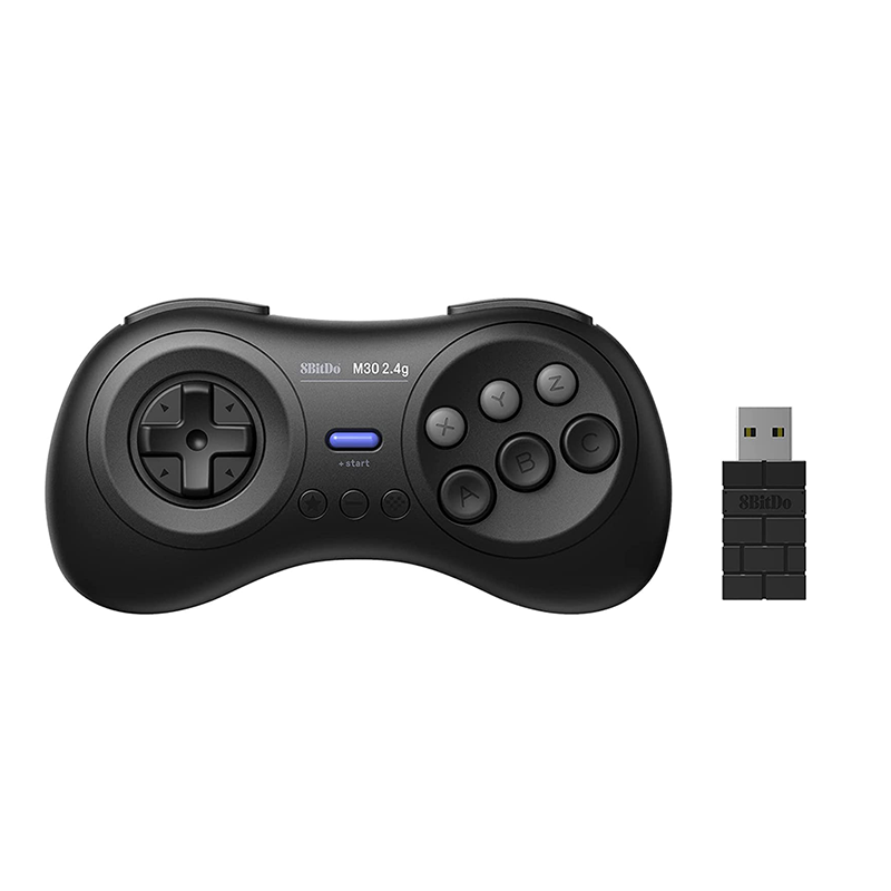 8Bitdo M30 MD Min 2.4G Bluetooth Wireless Gamepad - Black