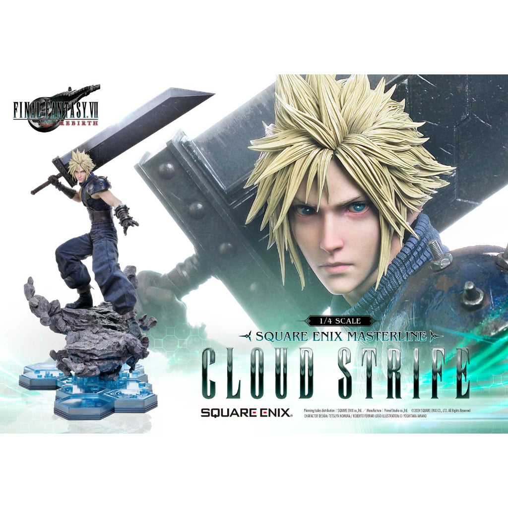 [*RETAIL ONLY PRE-ORDER] Square Enix Masterline Final Fantasy VII Rebirth 1/4 Scale - Cloud Strife