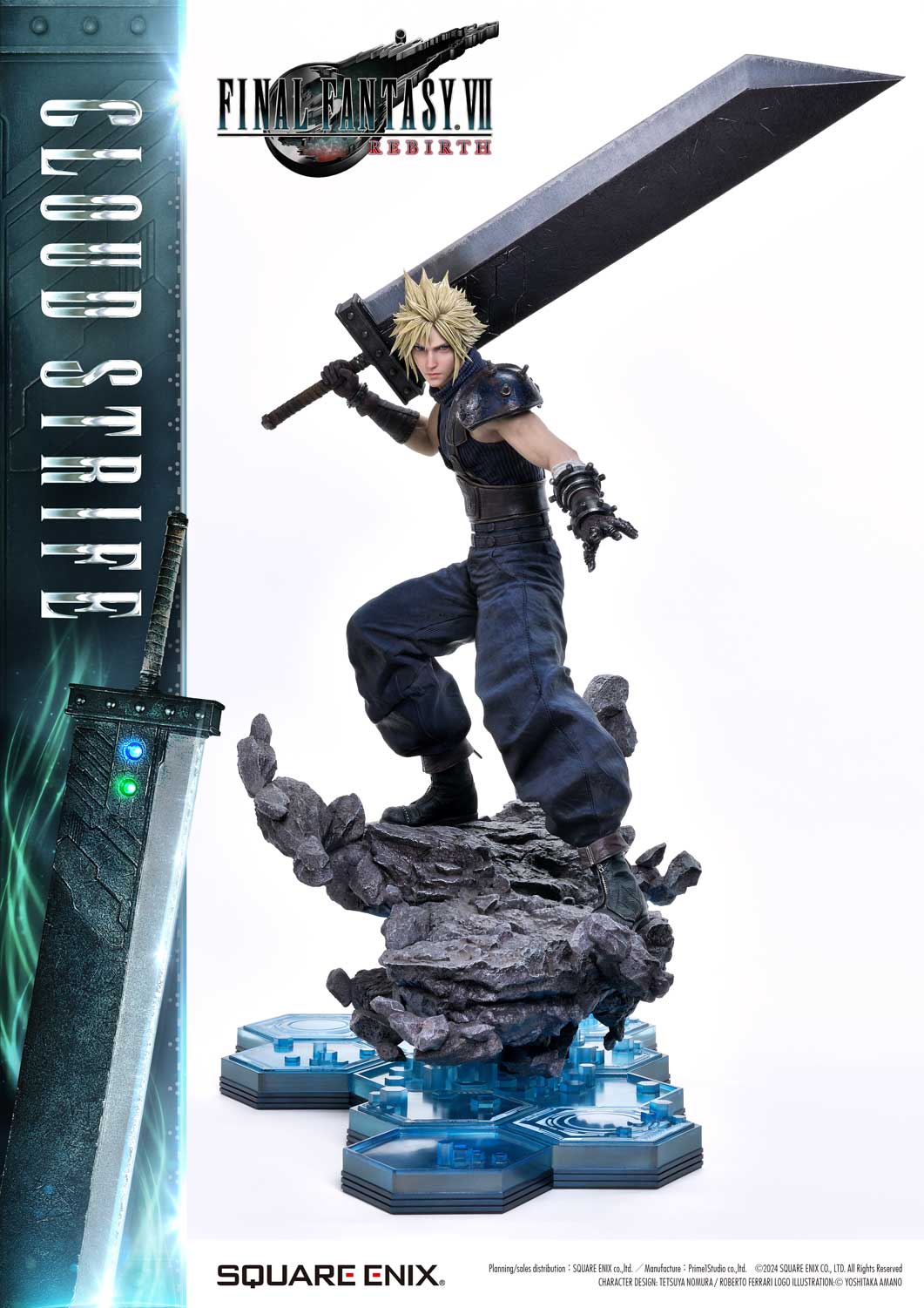 [*RETAIL ONLY PRE-ORDER] Square Enix Masterline Final Fantasy VII Rebirth 1/4 Scale - Cloud Strife