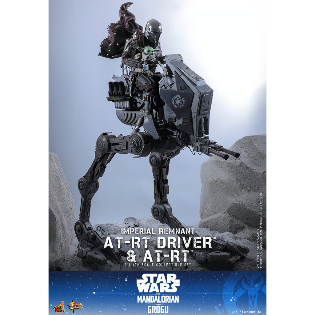MMS875 Star Wars: The Mandalorian & Grogu - 1/6th Scale Imperial Remnant AT-RT Driver and AT-RT Collectible Set