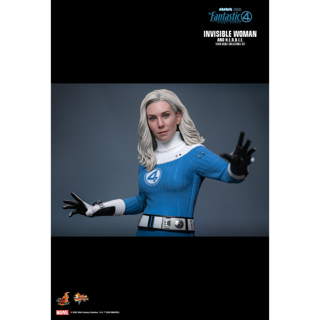 MMS824 - The Fantastic Four: First Steps - 1/6th Scale Invisible Woman and H.E.R.B.I.E. Collectible Set