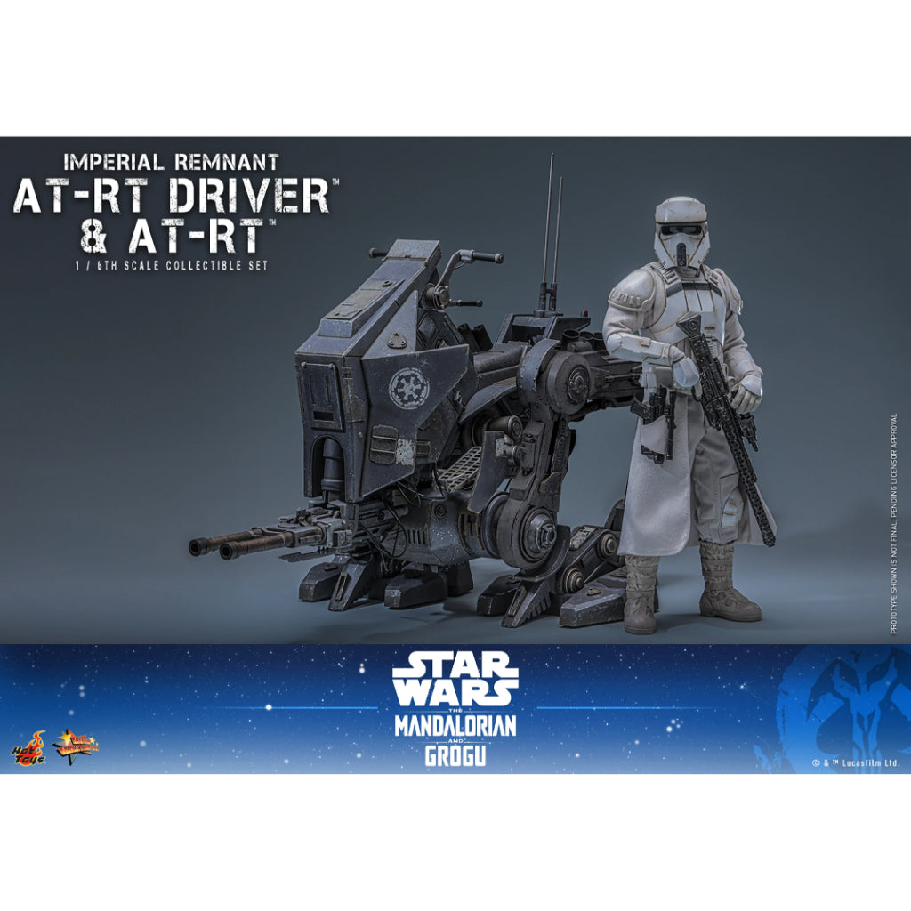 MMS875 Star Wars: The Mandalorian & Grogu - 1/6th Scale Imperial Remnant AT-RT Driver and AT-RT Collectible Set
