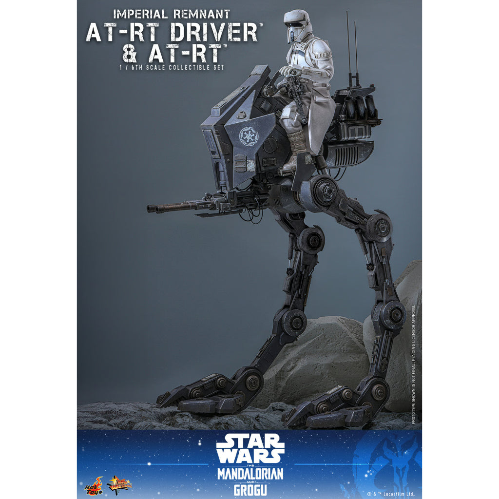 MMS875 Star Wars: The Mandalorian & Grogu - 1/6th Scale Imperial Remnant AT-RT Driver and AT-RT Collectible Set