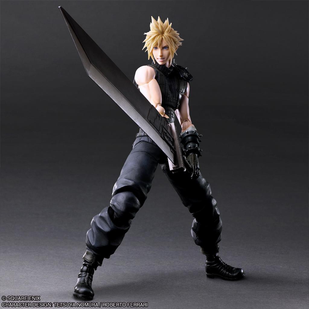 Square Enix Final Fantasy VII Rebirth Play Arts Kai Action Figure - Cloud Strife