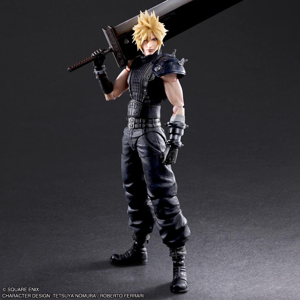 Square Enix Final Fantasy VII Rebirth Play Arts Kai Action Figure - Cloud Strife