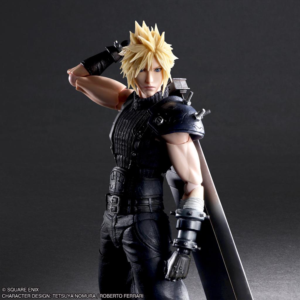 Square Enix Final Fantasy VII Rebirth Play Arts Kai Action Figure - Cloud Strife