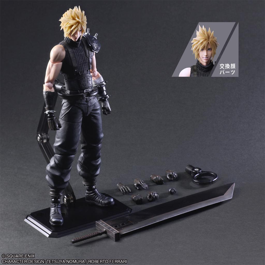 Square Enix Final Fantasy VII Rebirth Play Arts Kai Action Figure - Cloud Strife