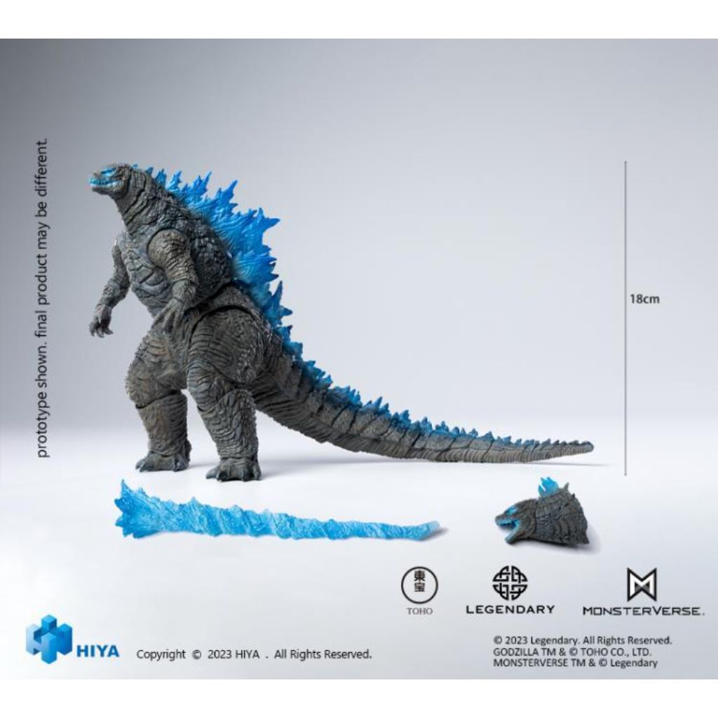 EBG0070 18 Cm Non Scale Godzilla Vs. Kong - Heat Ray Godzilla Translucent Version