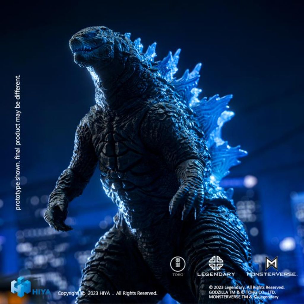 EBG0070 18 Cm Non Scale Godzilla Vs. Kong - Heat Ray Godzilla Translucent Version