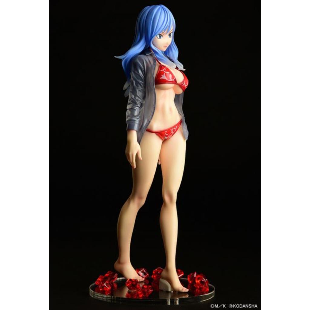 Fairy Tail - Juvia Lockser Gravure Style Red Bikini Wet See-Through Shirt Sp