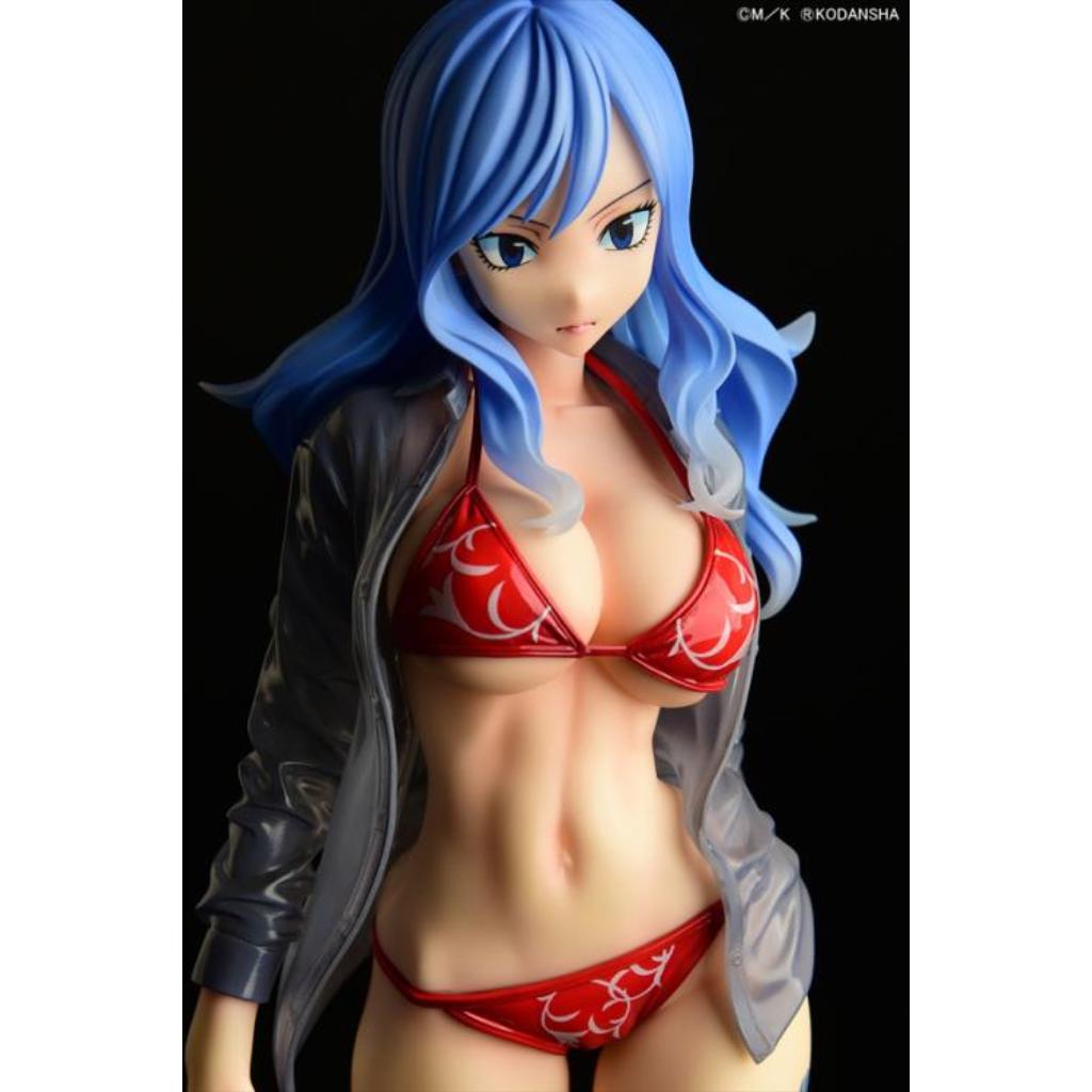 Fairy Tail - Juvia Lockser Gravure Style Red Bikini Wet See-Through Shirt Sp