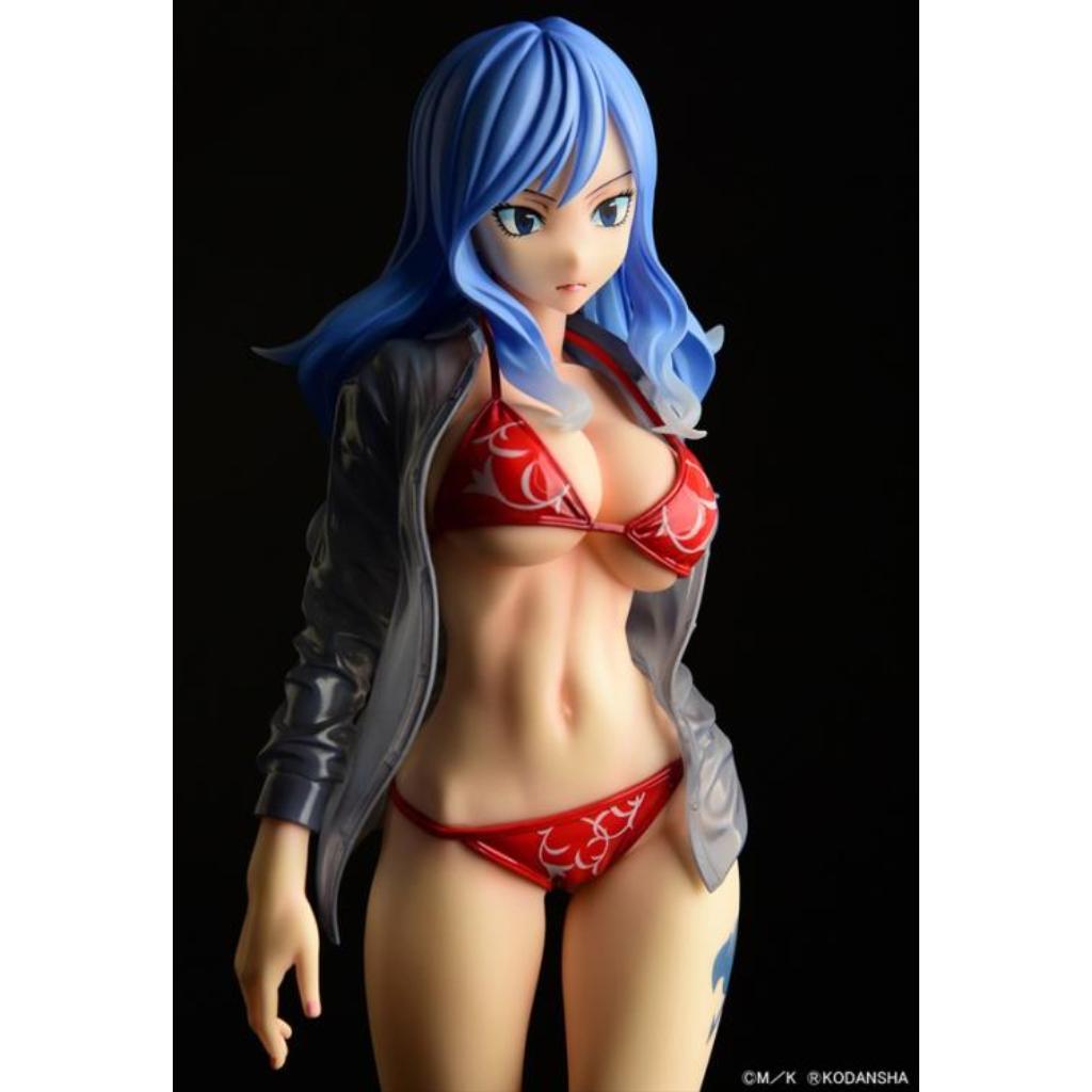 Fairy Tail - Juvia Lockser Gravure Style Red Bikini Wet See-Through Shirt Sp