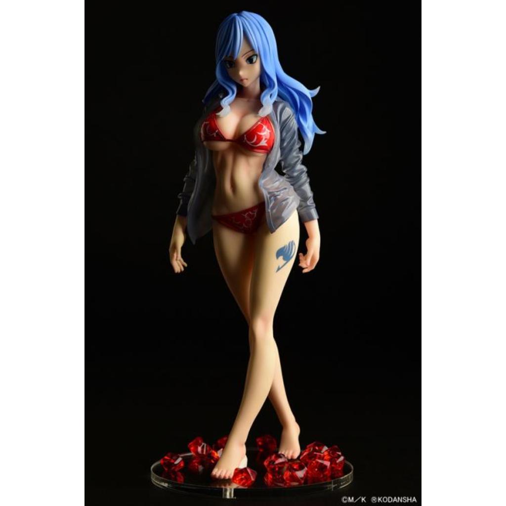 Fairy Tail - Juvia Lockser Gravure Style Red Bikini Wet See-Through Shirt Sp