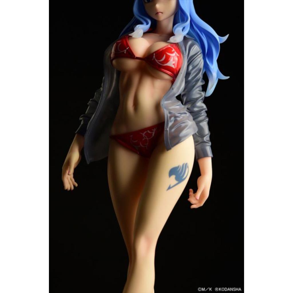 Fairy Tail - Juvia Lockser Gravure Style Red Bikini Wet See-Through Shirt Sp