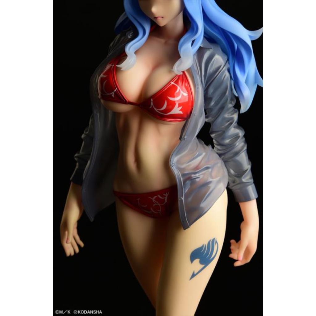 Fairy Tail - Juvia Lockser Gravure Style Red Bikini Wet See-Through Shirt Sp