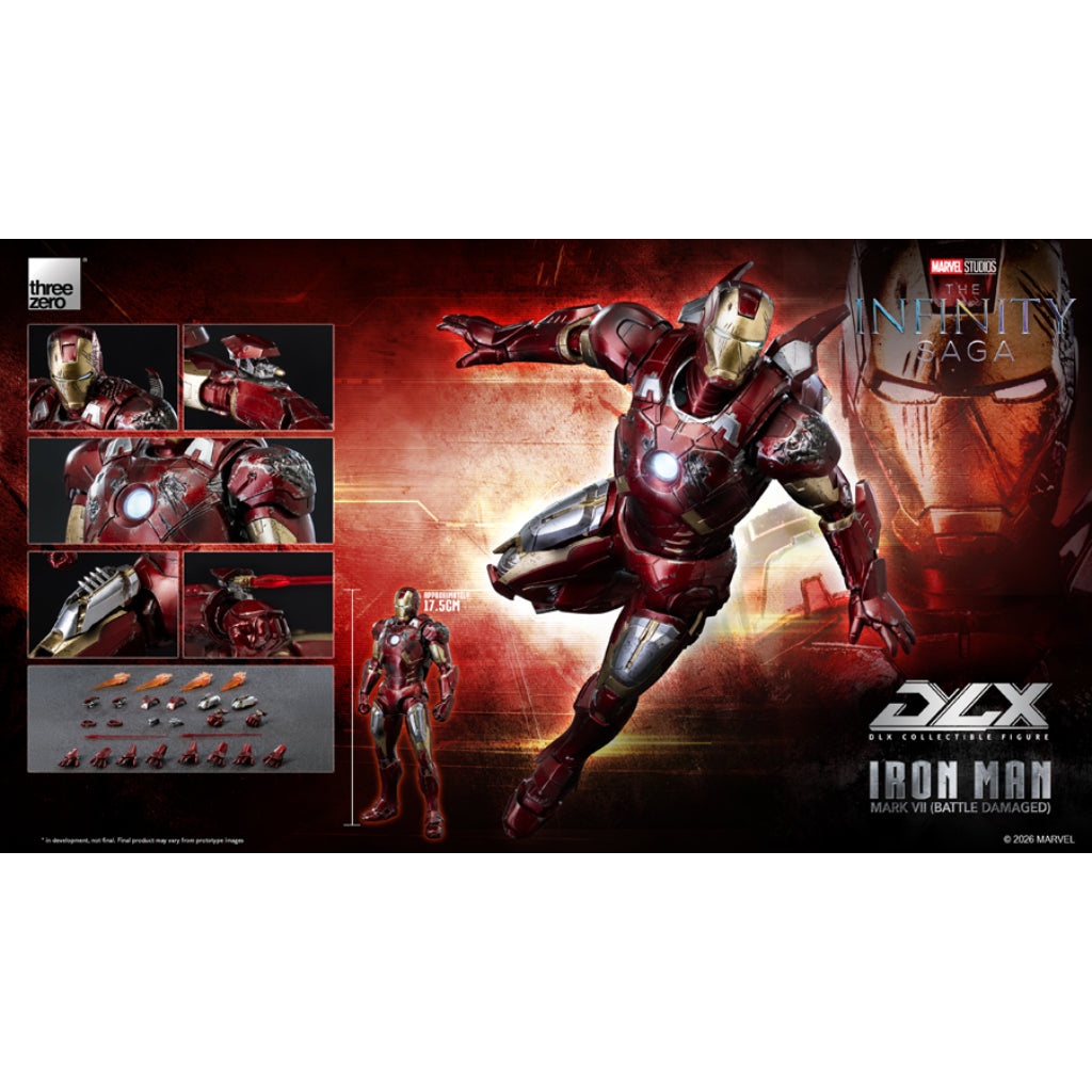 DLX Scale Marvel Studios: The Infinity Saga - Iron Man Mark VII (Battle Damaged)