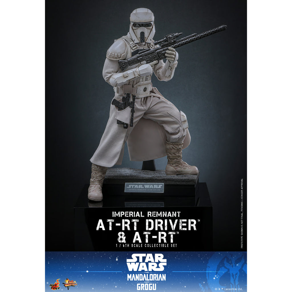 MMS875 Star Wars: The Mandalorian & Grogu - 1/6th Scale Imperial Remnant AT-RT Driver and AT-RT Collectible Set