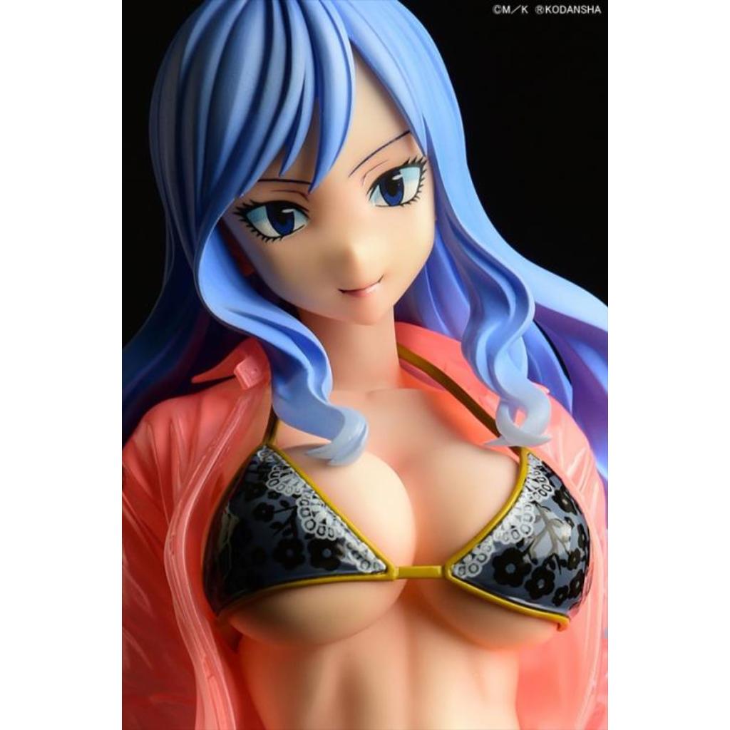 Fairy Tail - Juvia Lockser Gravure Style Black Bikini Wet See-Through Shirt Sp