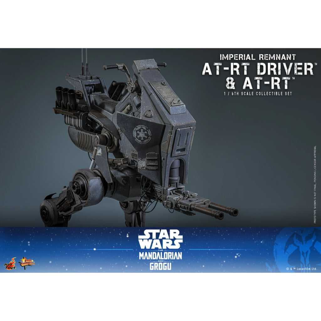 MMS875 Star Wars: The Mandalorian & Grogu - 1/6th Scale Imperial Remnant AT-RT Driver and AT-RT Collectible Set