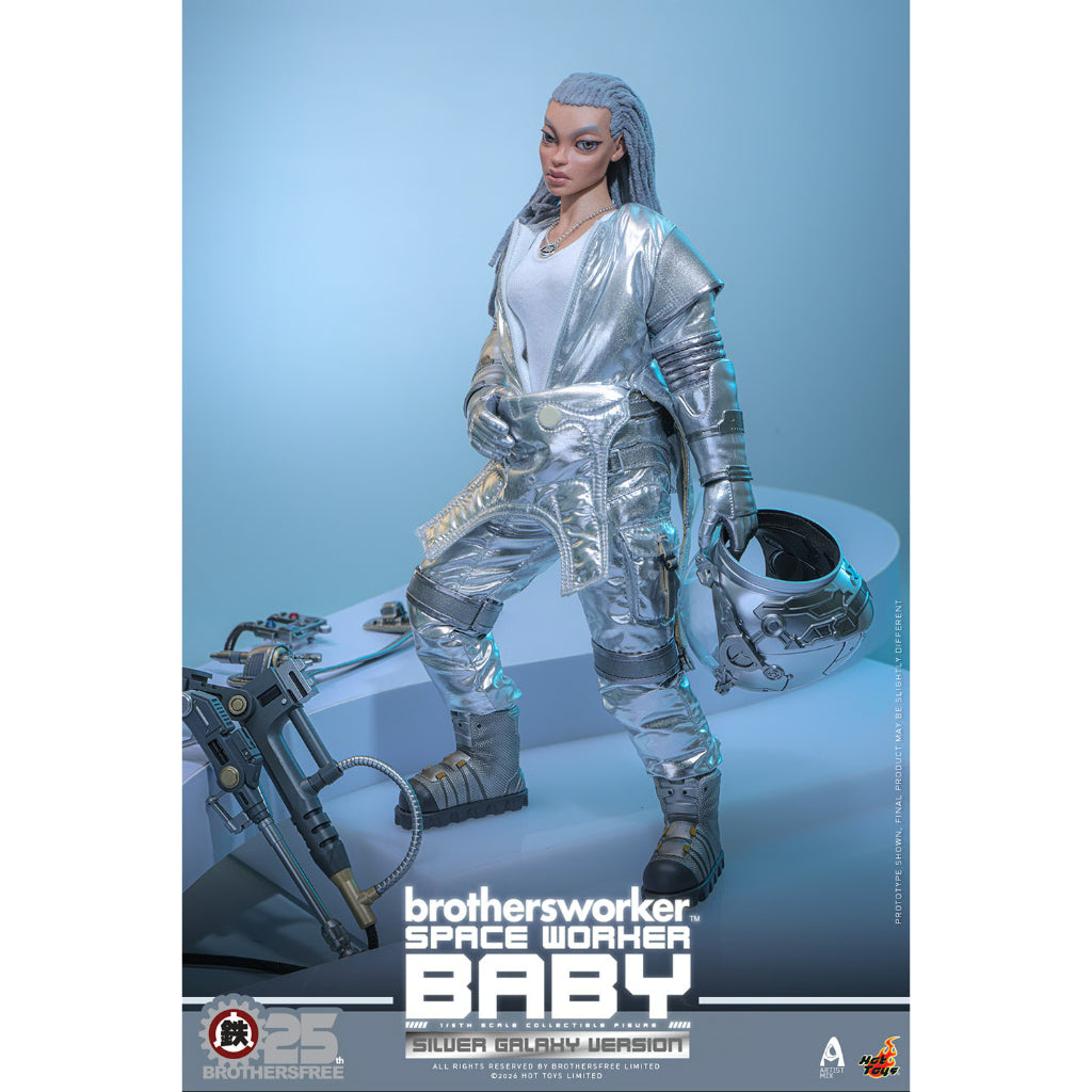 AMC041 Brothersfree x Hot Toys - 1/6th scale Space Worker Baby (Brothersfree 25th Silver Galaxy Version)