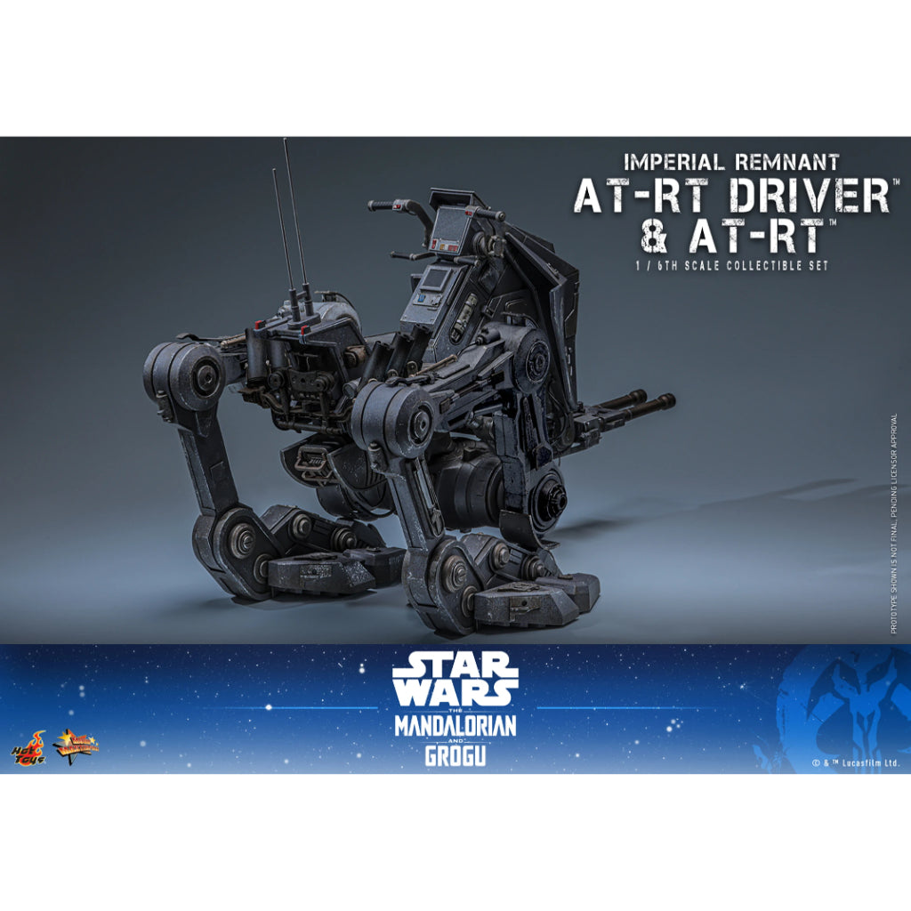 MMS875 Star Wars: The Mandalorian & Grogu - 1/6th Scale Imperial Remnant AT-RT Driver and AT-RT Collectible Set