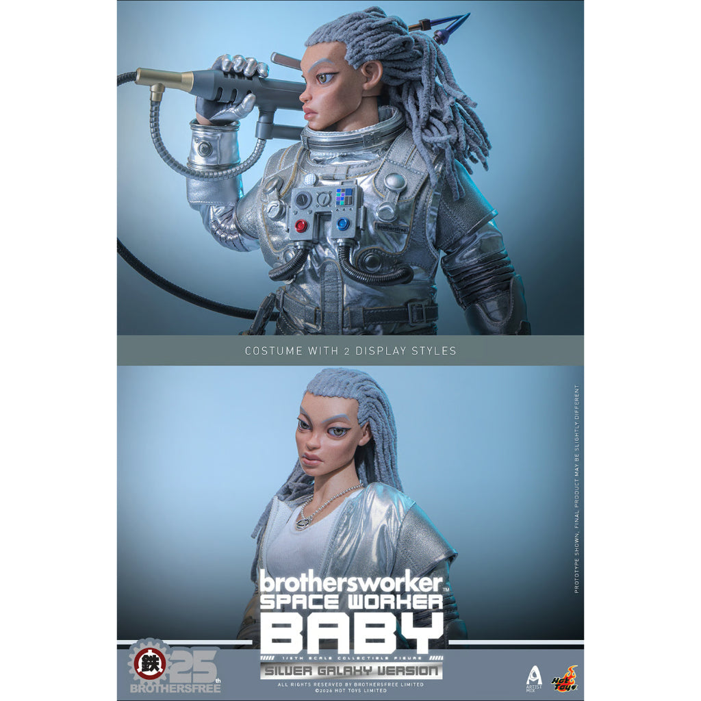 AMC041 Brothersfree x Hot Toys - 1/6th scale Space Worker Baby (Brothersfree 25th Silver Galaxy Version)