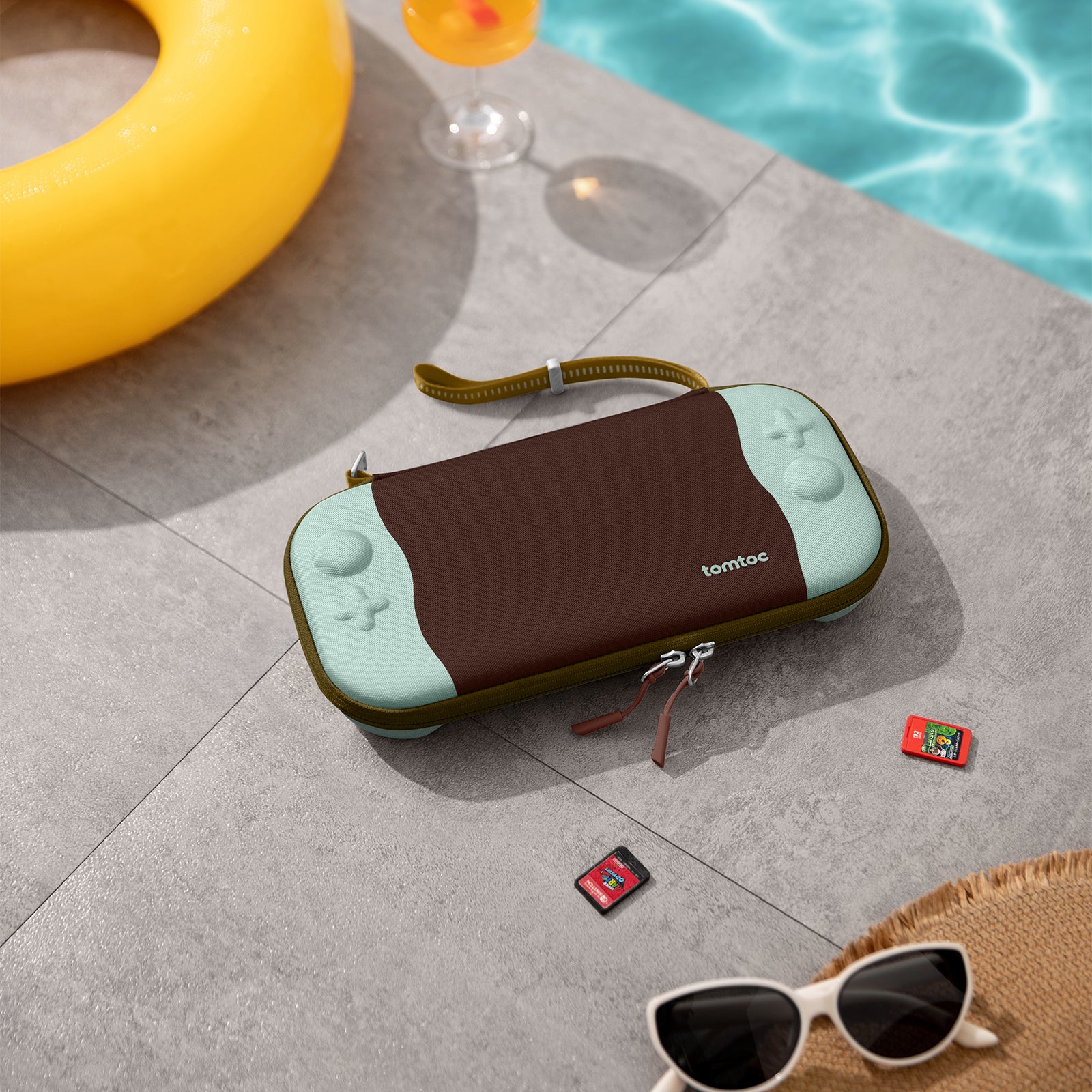 tomtoc FancyCase-G05 Nintendo Switch 2 Slim Case - ChocoMint
