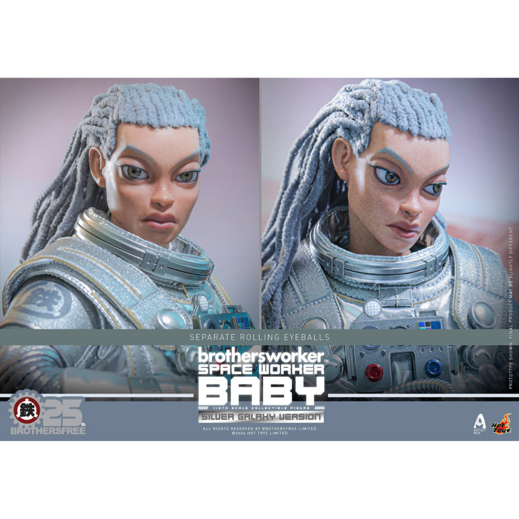 AMC041 Brothersfree x Hot Toys - 1/6th scale Space Worker Baby (Brothersfree 25th Silver Galaxy Version)
