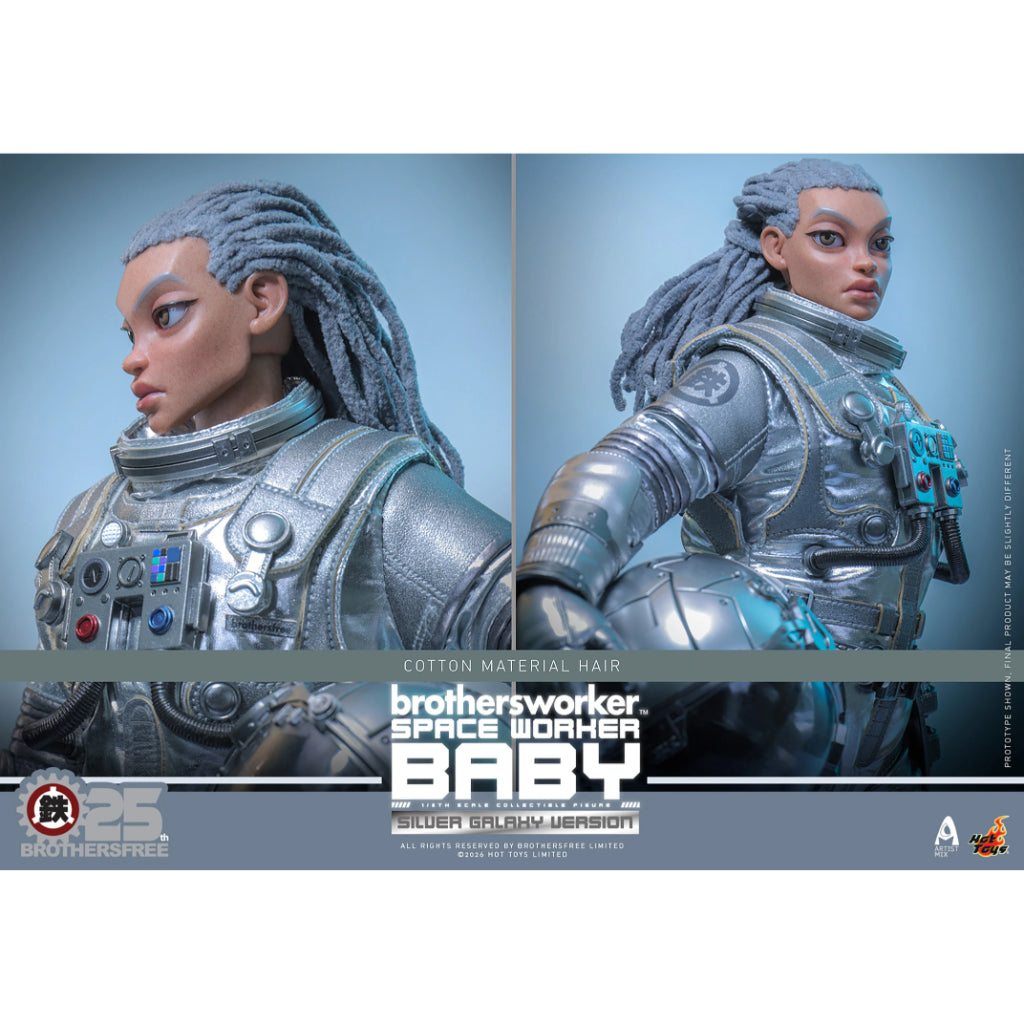 AMC041 Brothersfree x Hot Toys - 1/6th scale Space Worker Baby (Brothersfree 25th Silver Galaxy Version)