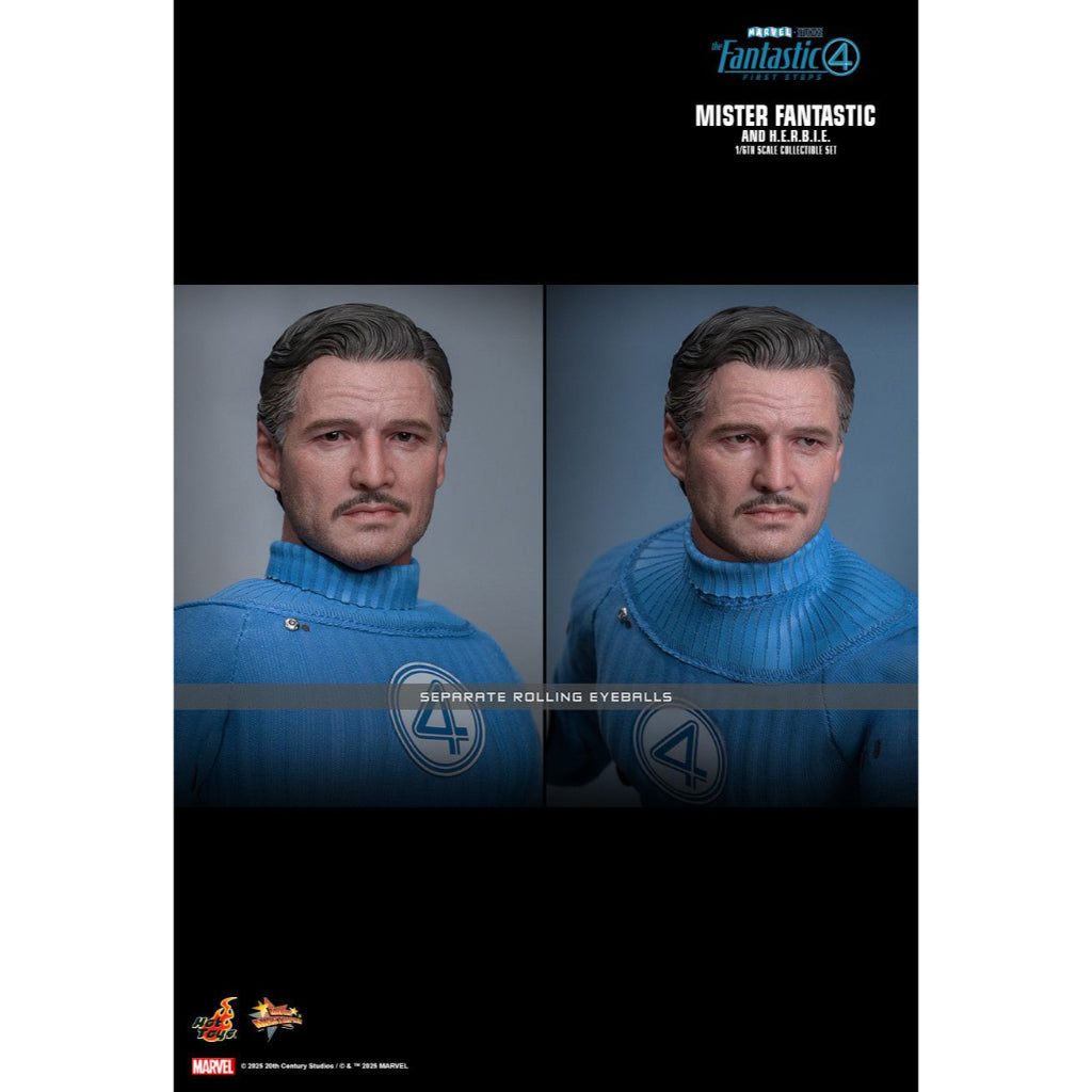 MMS822 - The Fantastic Four: First Steps 1/6th Scale Mister Fantastic and H.E.R.B.I.E. Collectible Set