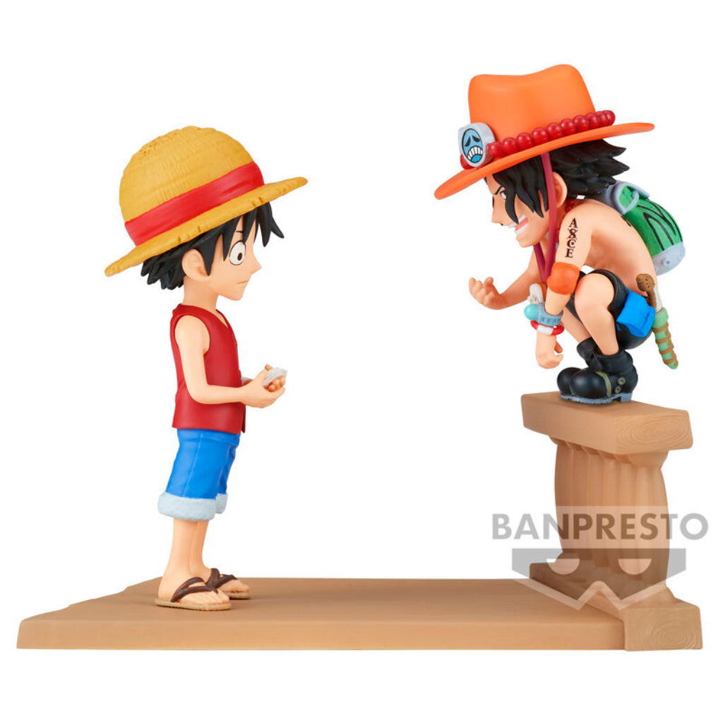 Banpresto WCF Monkey D.Luffy & Portgas D Ace Log Stories One Piece