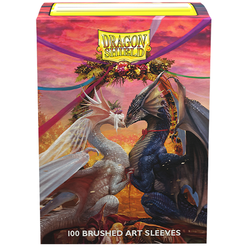 Dragon Shield Art Brushed Sleeves 100CT - Valentine Dragon 2023 (Standard Size)