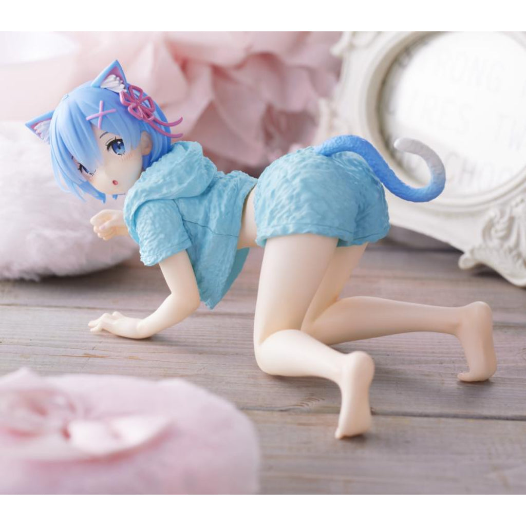 Taito Rem Cat Room Wear Ver Re:Zero Desktop Cute Figure