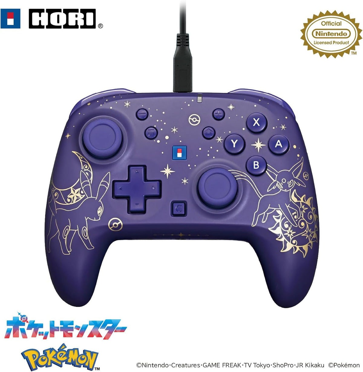 HORI Wireless HORIPAD Turbo for Nintendo Switch 2 - Umbreon & Espeon (NSX-227A)