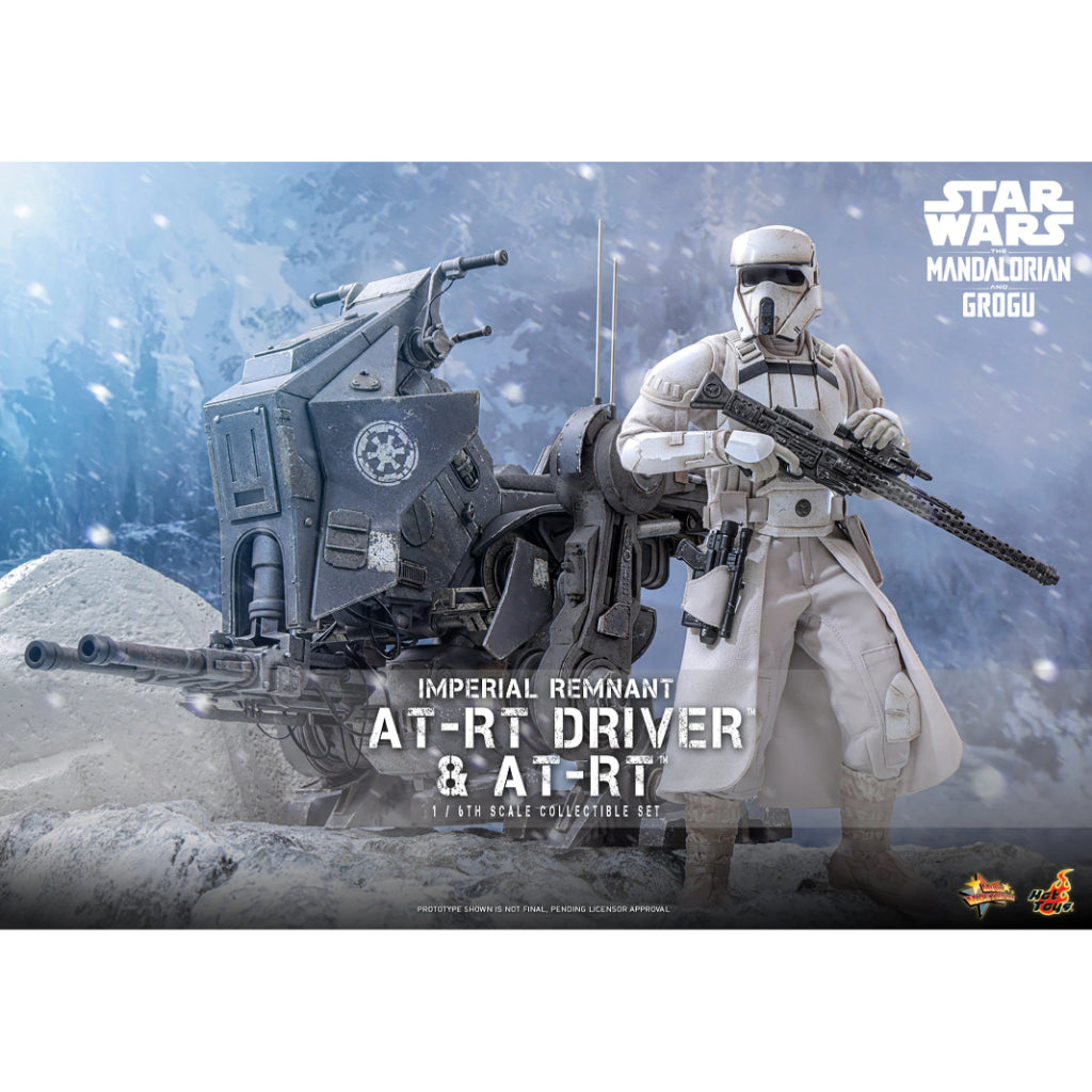 MMS875 Star Wars: The Mandalorian & Grogu - 1/6th Scale Imperial Remnant AT-RT Driver and AT-RT Collectible Set