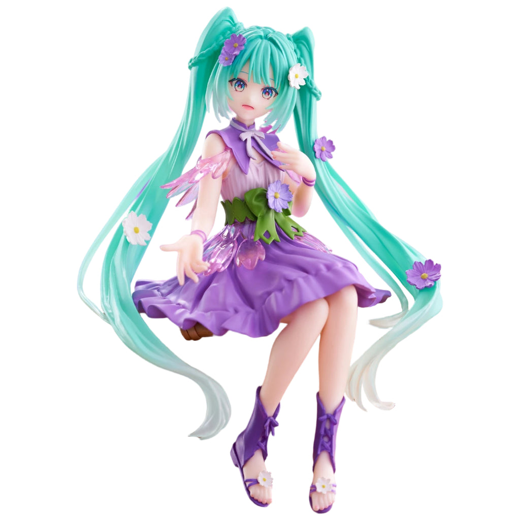 FuRyu Hatsune Miku Flower Fairy Cosmos Purple Color Ver. Noodle Stopper