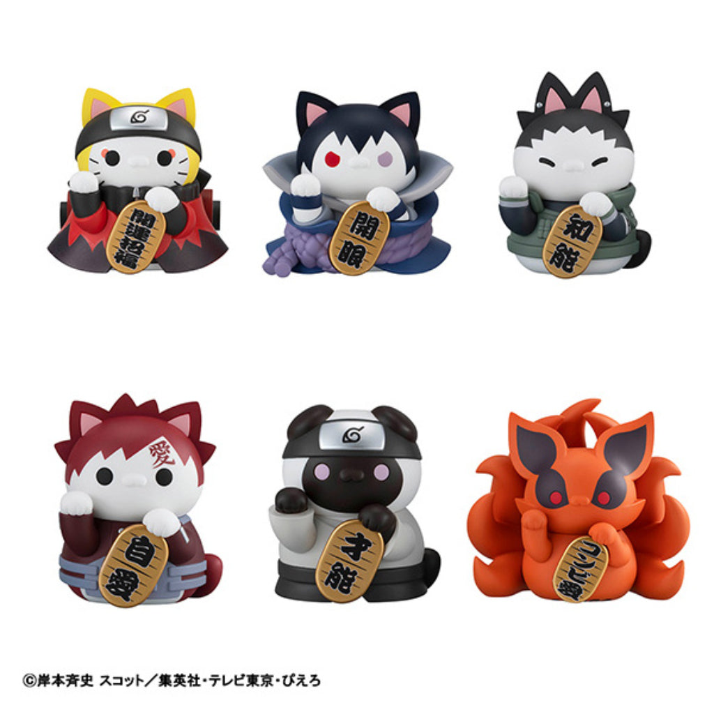 Mega Cat Project Naruto Shippuden Nyaruto Fortune Cats Naruto Uzumaki & Friends Ver. (Box of 6)