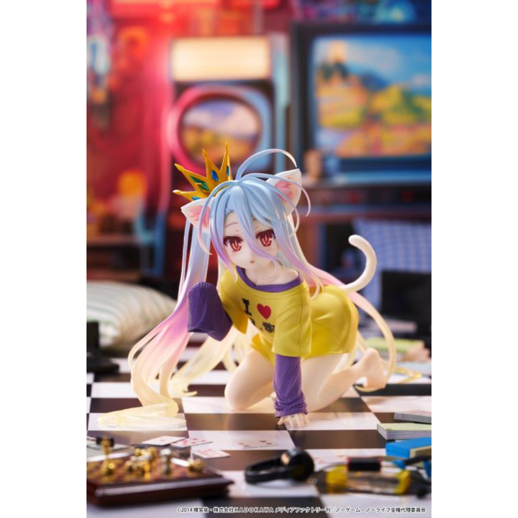 Taito Shiro Cat Ear T-Shirt Ver. No Game No Life Desktop Cute Figure