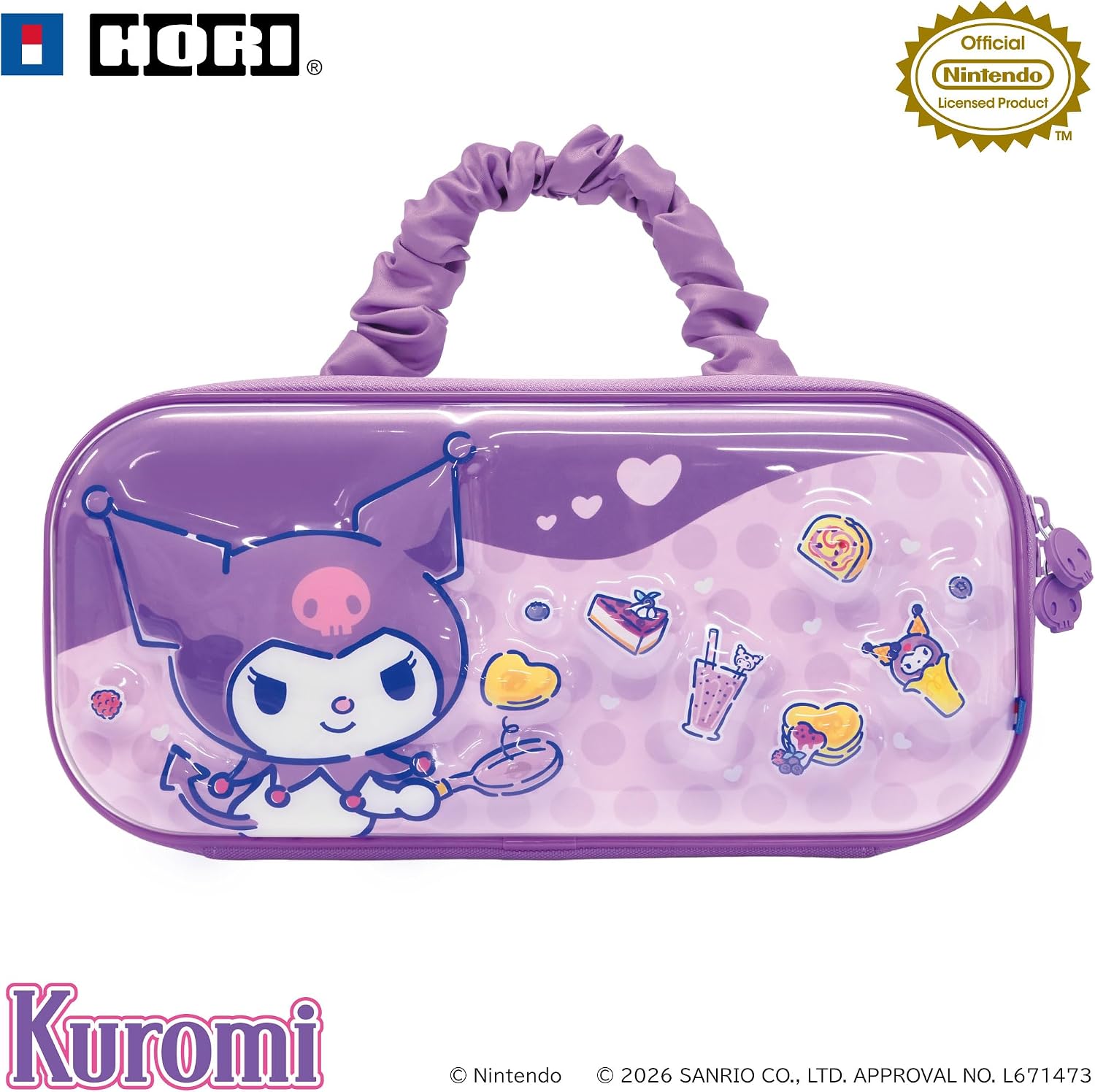 HORI 3D Hybrid Hard Pouch for Nintendo Switch 2 (Kuromi Collection) (NSX-235A)