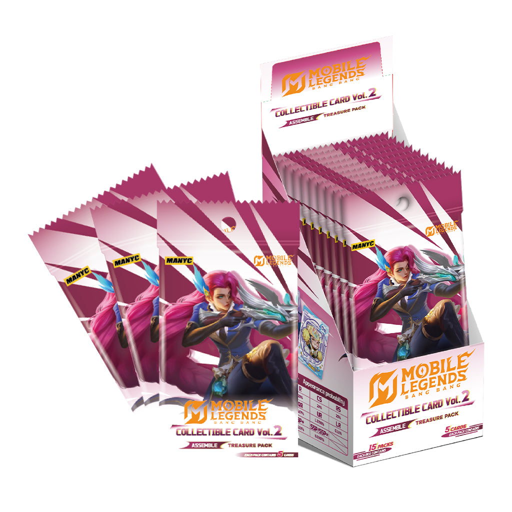 MANYC Mobile Legend Bang Bang Collectible Card Vol. 2 Assemble Treasure Pack
