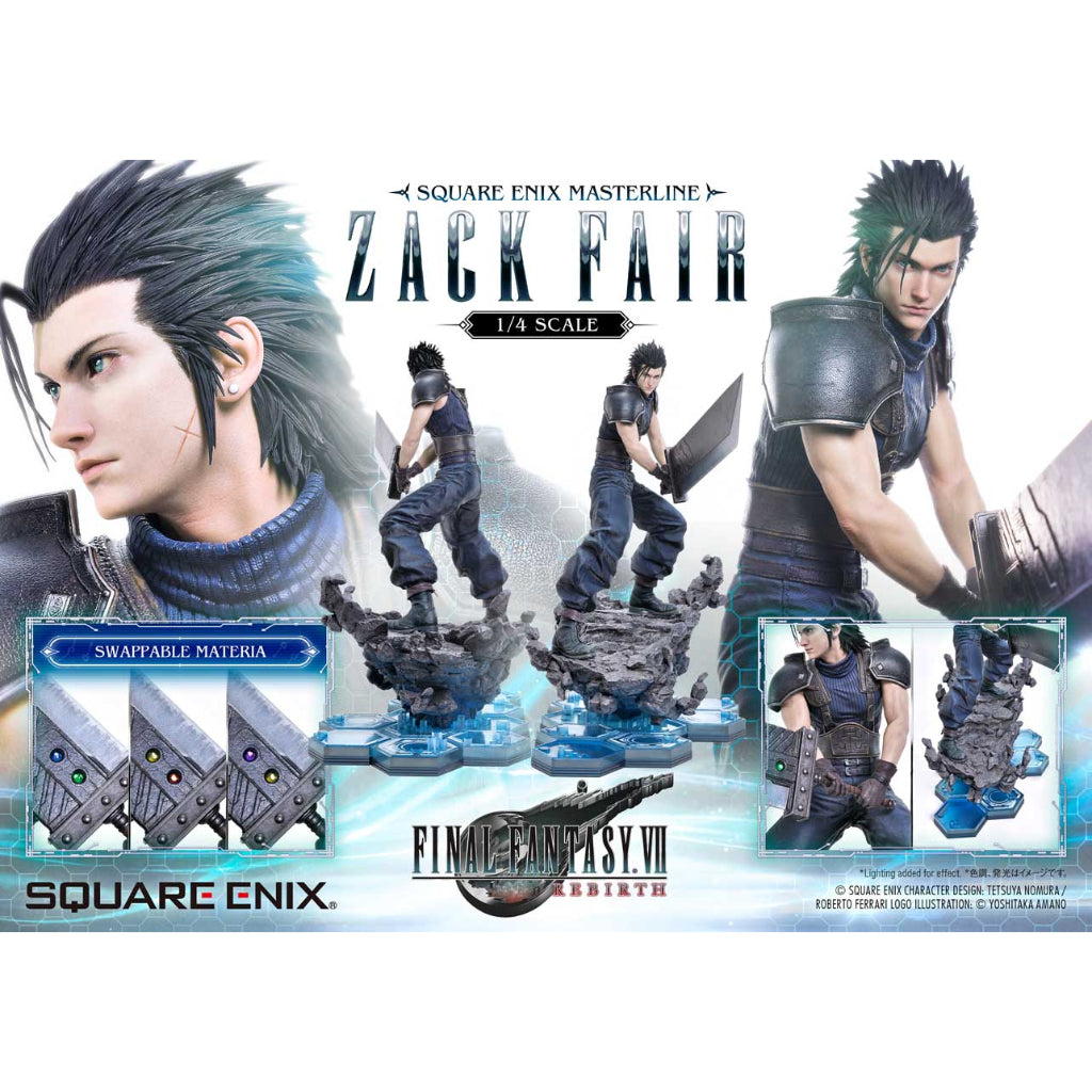 [*RETAIL ONLY PRE-ORDER] Square Enix Masterline Final Fantasy VII Rebirth 1/4 Scale - Zack Fair