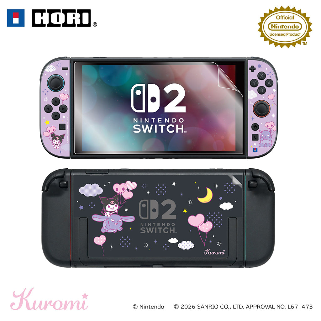 HORI Decoration Kit + Toy Cleaner for Nintendo Switch 2 - Sanrio Series (Kuromi) (NSX-237A)