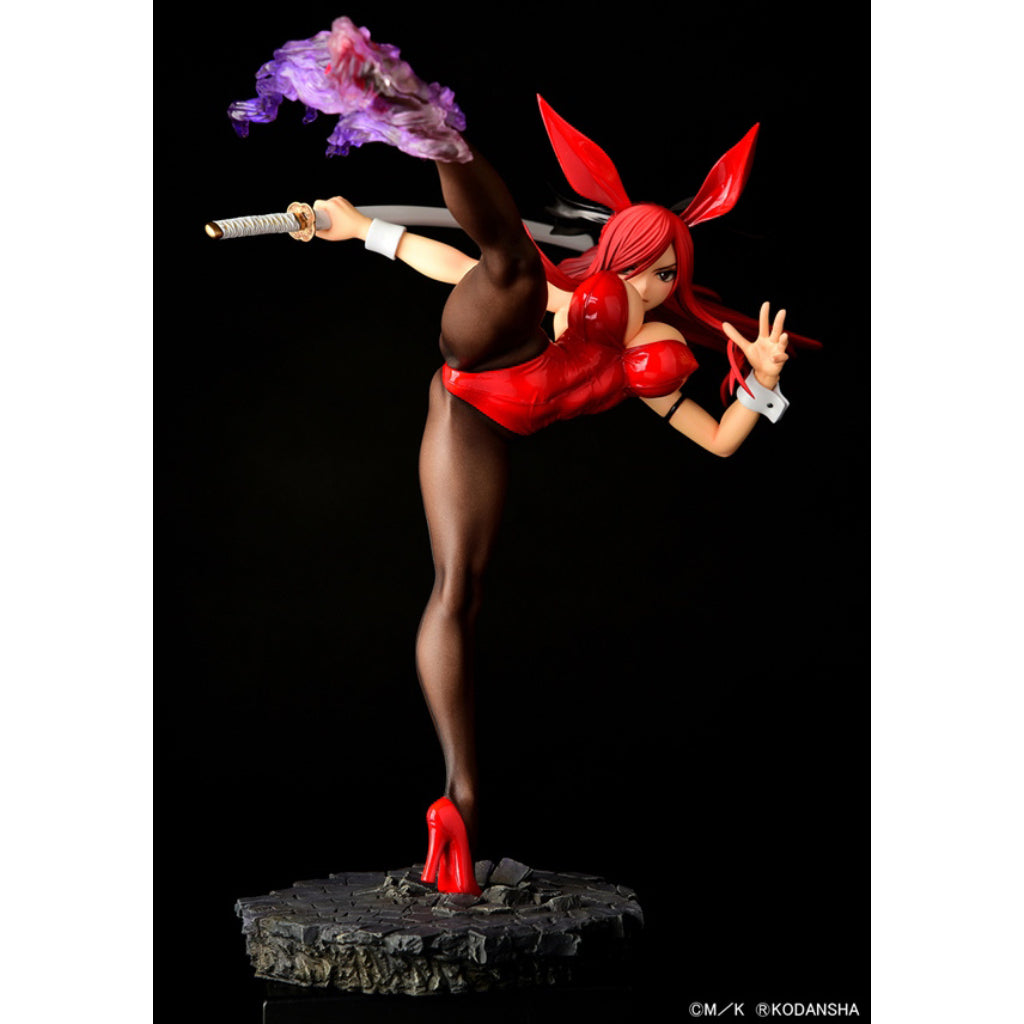 ORCATOYS Fairy Tail - Erza Scarlet High Kick Ver. Crimson Bunny Figurine