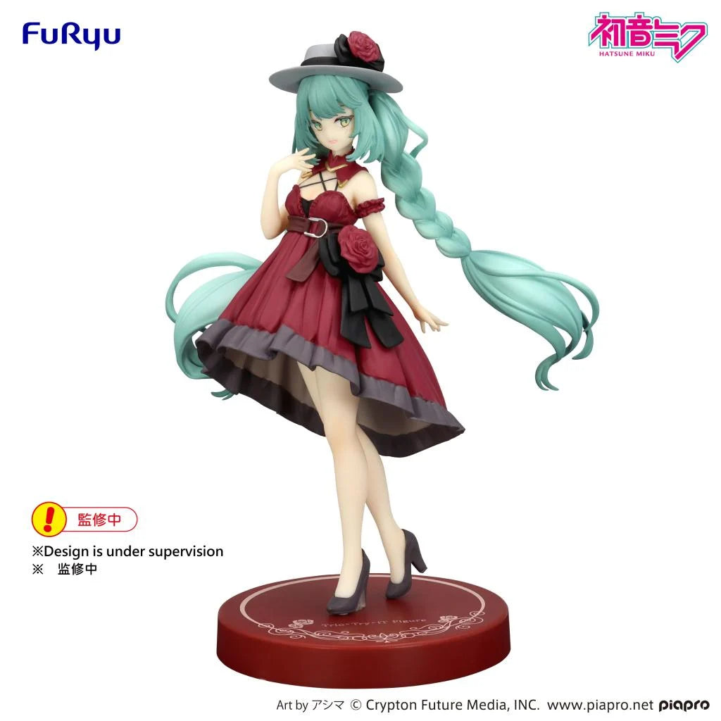 FuRyu Hatsune Miku Outing Dress Red Colour Trio-Try-It Figure