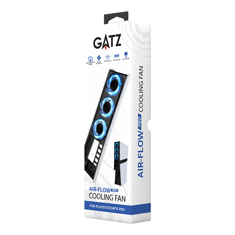 Gatz PS5 Pro Air-Flow Cooling Fan White
