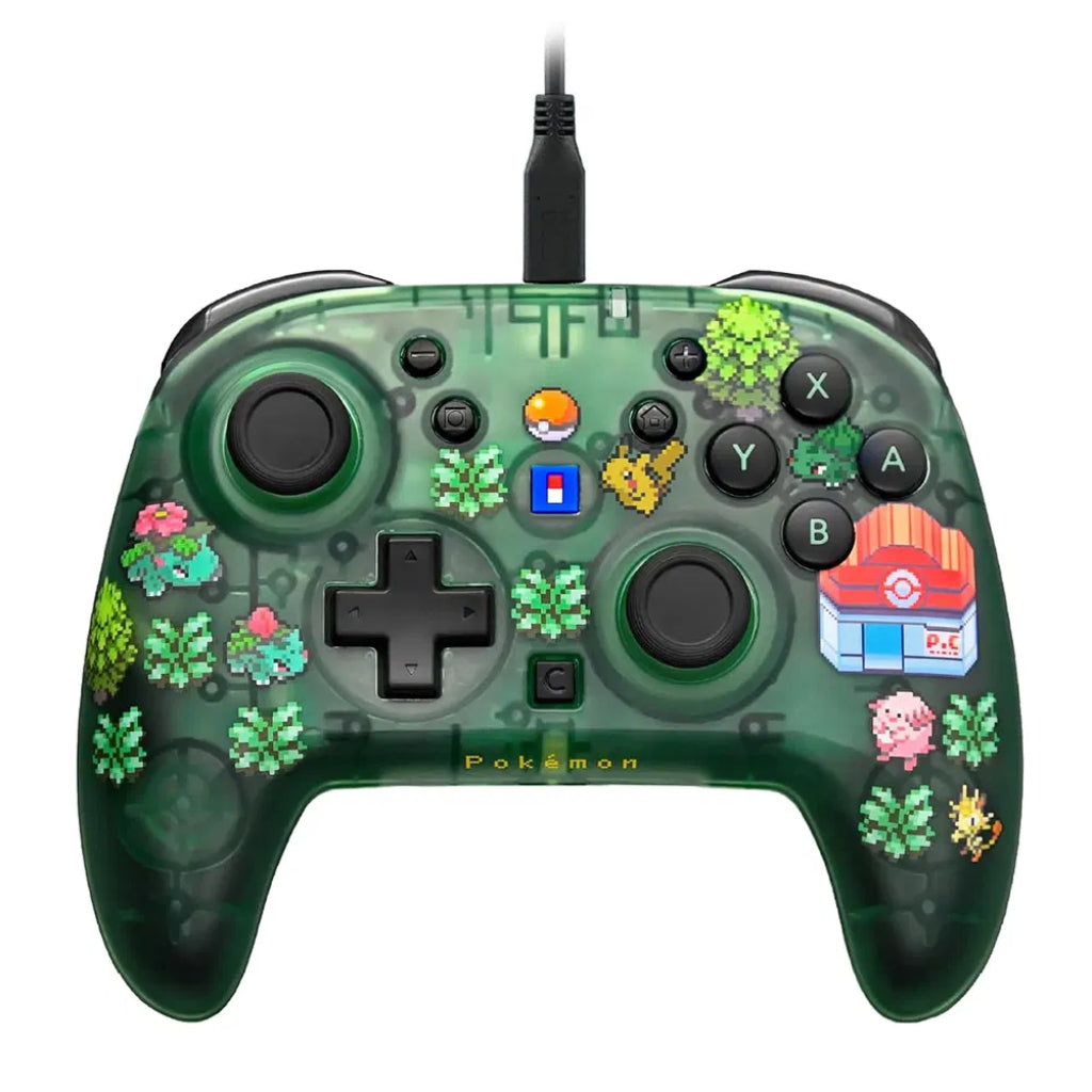 HORI Wired HORIPAD Turbo (Pokemon Pixel Green) for Nintendo Switch 2 (NSX-229A)